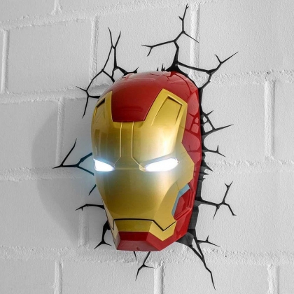 3D lights Iron Man Head