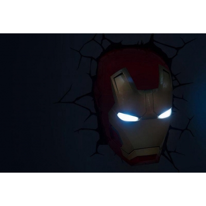 3D lights Iron Man Head