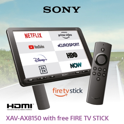 SONY XAV8150 DAB met Amazon FireTvStick