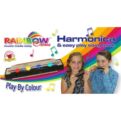 Rainbow Colours Harmonica
